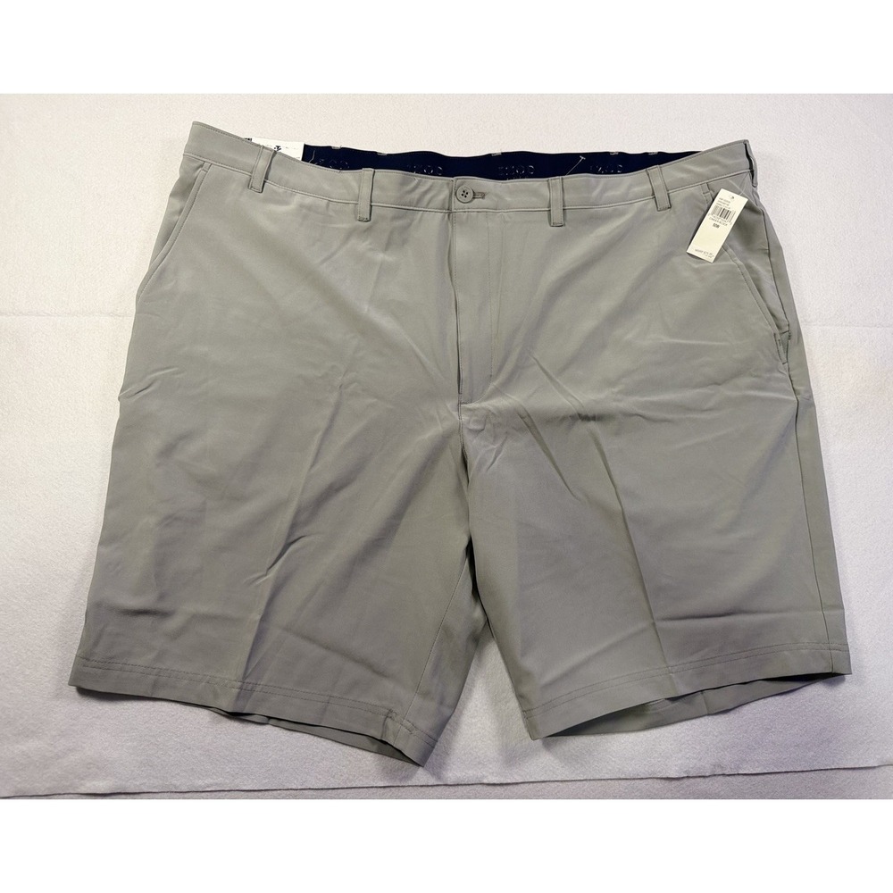 IZOD Men's 50W Golf Swing Flex  Short 9.5" Stretch Quick Dry Big & Tall Grey